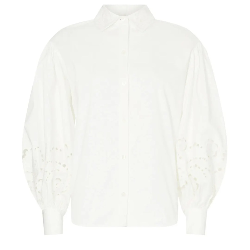 Kate Spade New York Poplin Cutwork White Button Down Shirt, 12